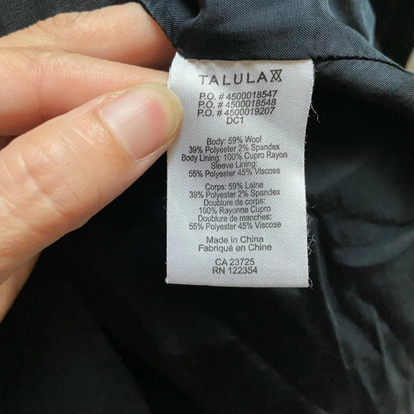 Aritzia Talula Exeter Boyfriend Blazer Sz 4 - Picture 12 of 16